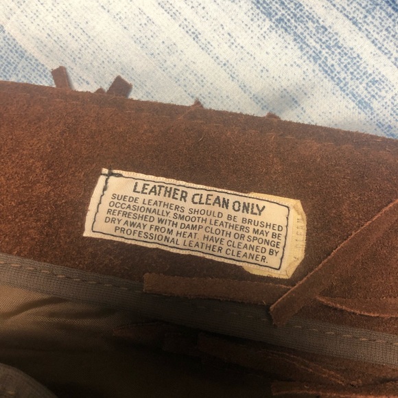 Vintage mens brown leather western outdoor wear jacket size 38 tall by Sears - Picture 8 of 13